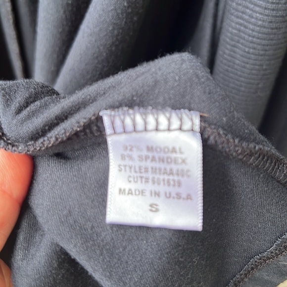 Green Dragon Black Soft Stretchy Long Line Bell-Sleeve Duster Cardigan Sz S - Picture 3 of 5